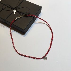 Preah Ko .925 Sterling Silver Silk Bead Necklace